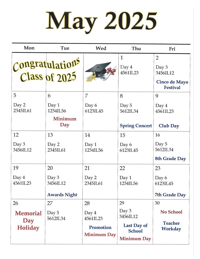 Feb Rotating Calendar